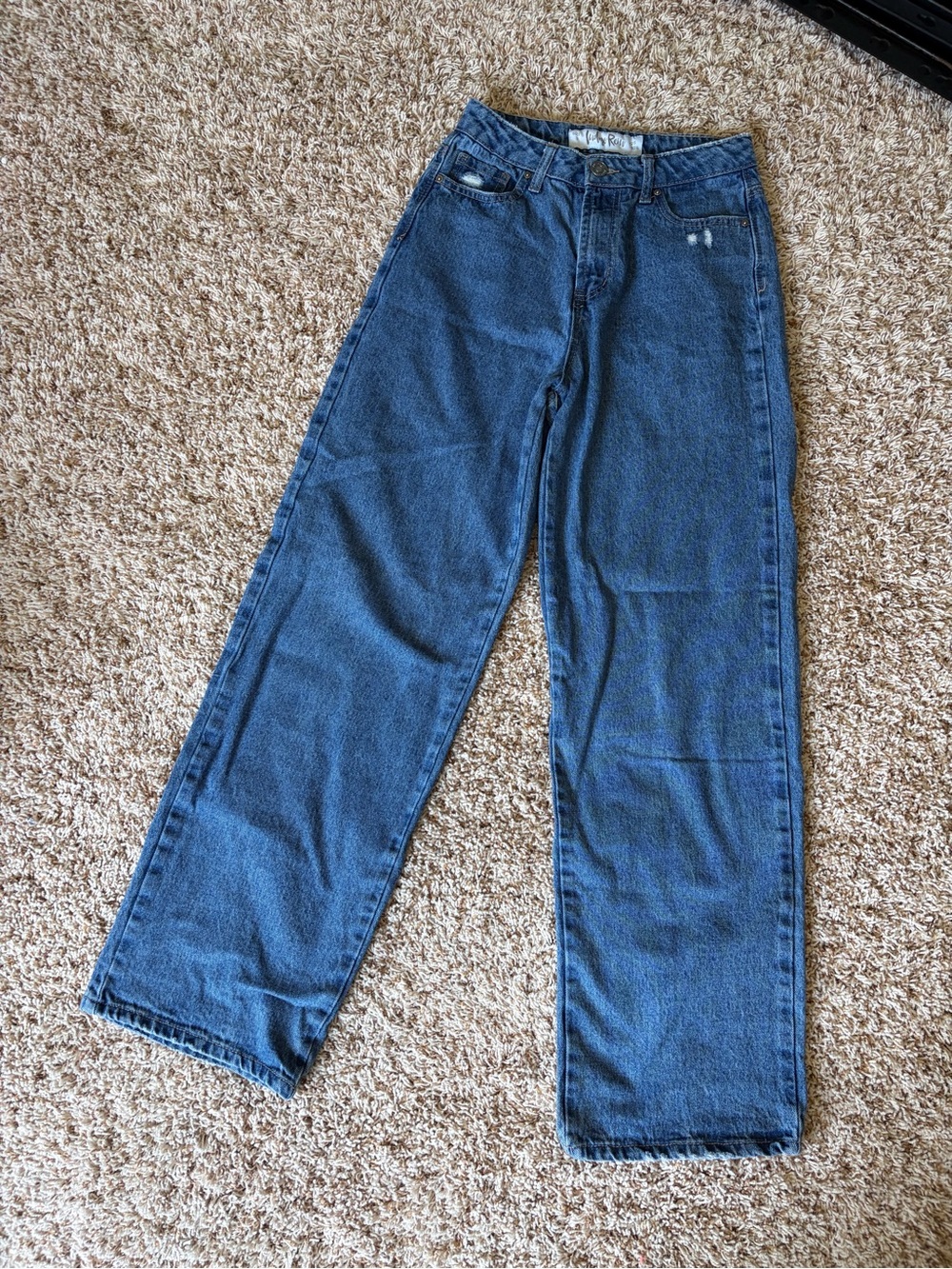 Indigo Rein Women’s Blue Straight-Leg Jeans Sz 3
